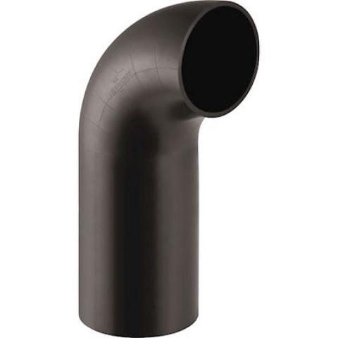Coude PE à branche longue GEBERIT 90° D.90 mm - 366.055.16.1