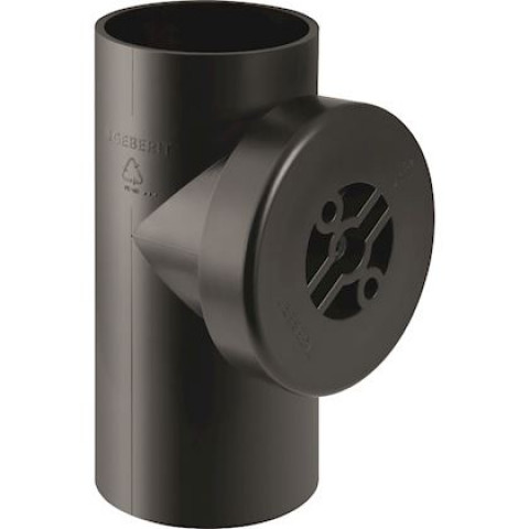 Pièce de nettoyage 90° PE avec trappe de visite ronde GEBERIT D.160 x 110 mm - 369.451.16.1