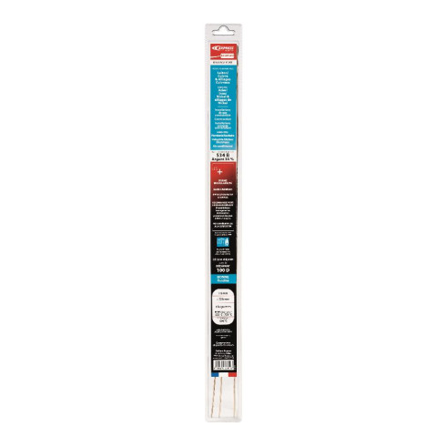 Baguette de brasure EXPRESS ATG - Spécial gaz - Argent 34% - Ø 2 mm x L500 mm - Blister de 3 baguettes - GE334GE