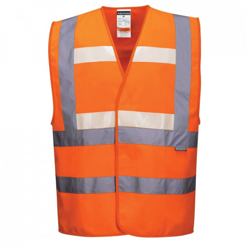 Gilet sans manche haute visibilité triple technologies portwest glowtex - Couleur et taille au choix