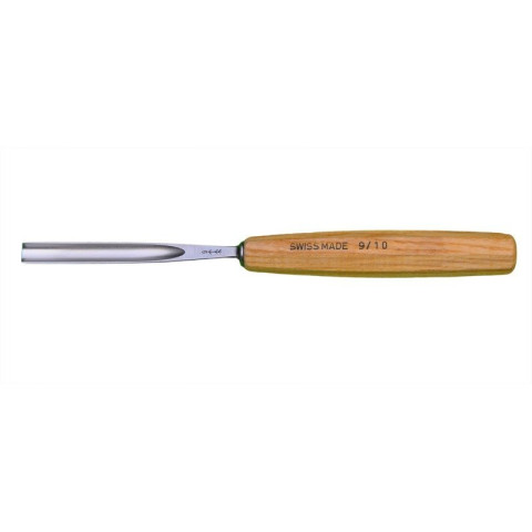 Gouge de sculpteur droite creuse 10 mm, manche bois - EMILE PEYRON - 16910
