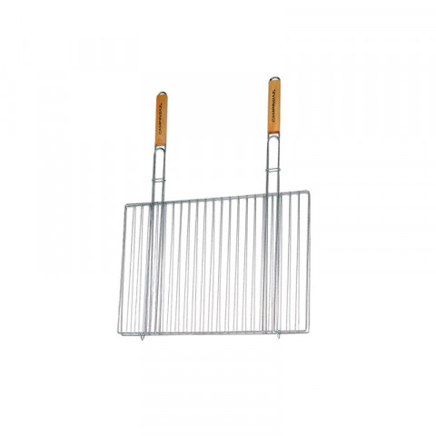 Grille rectangulaire double l campingaz - pour barbecue - double manche - 54x38cm