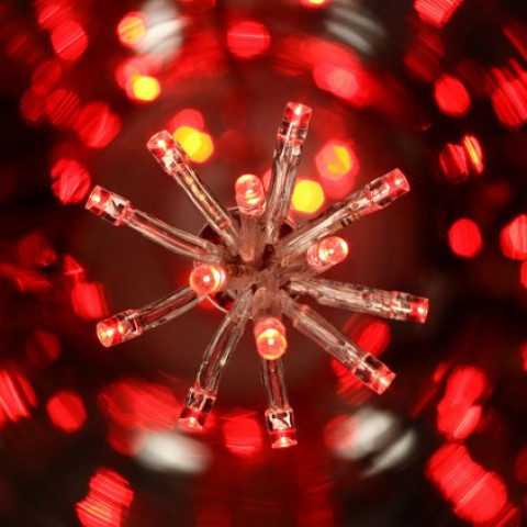 Guirlande lumineuse de noël 100 leds blanches 6 m 8 fonctions rouge