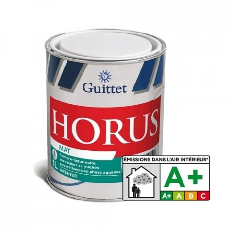Horus mat blanc 1l - peinture-laque mate en phase aqueuse - guittet