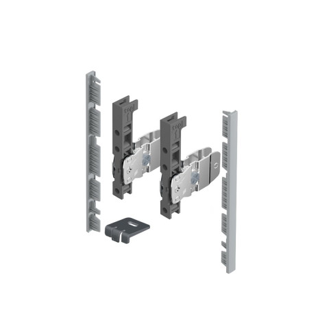 AvanTech YOU Kit de raccords pour la façade intérieure à recouper - Hauteur 139 mm - Argent - HETTICH - 9257612