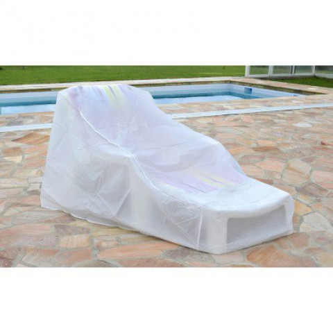 Housse de protection pour transat - blanc