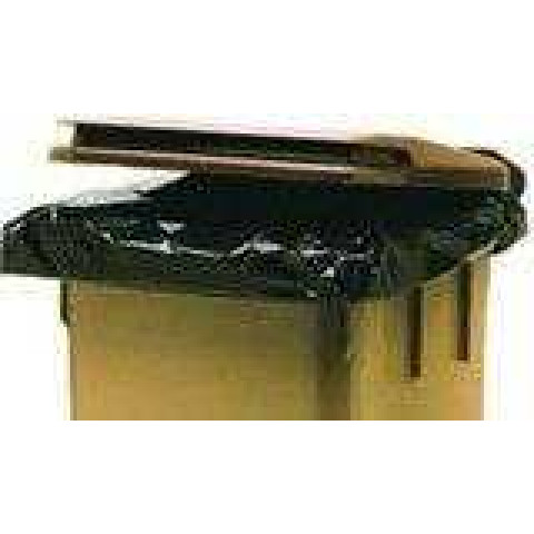 Housse conteneur 330 l - 55 microns - le carton de 100 - promosac - sacs poubelles & container / sac poubelle de 200 a 750 litres - hs330nr012