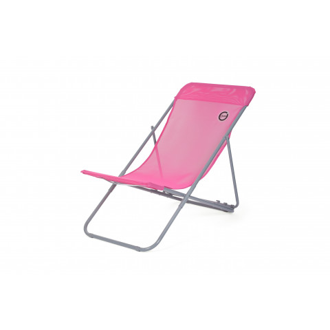 O'colors - chilienne 4 positions rose - structure pliable