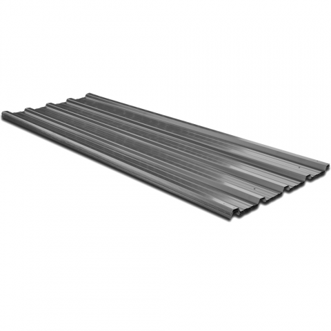 vidaXL Panneau de toiture en métal gris 12 pcs 129 x 45 cm