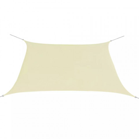 Vidaxl parasol en tissu oxford carré 3,6 x m crème