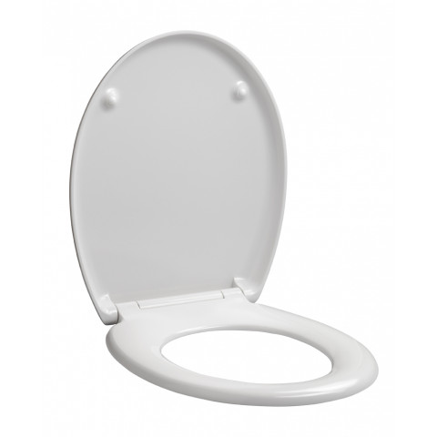Abattant wc déclipsable couvercle recouvrant blanc - stability
