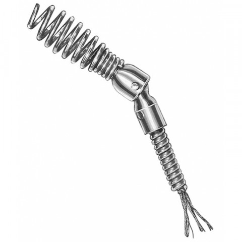 vrille articulé ø 6.35 mm pour déboucheur manuel val 25