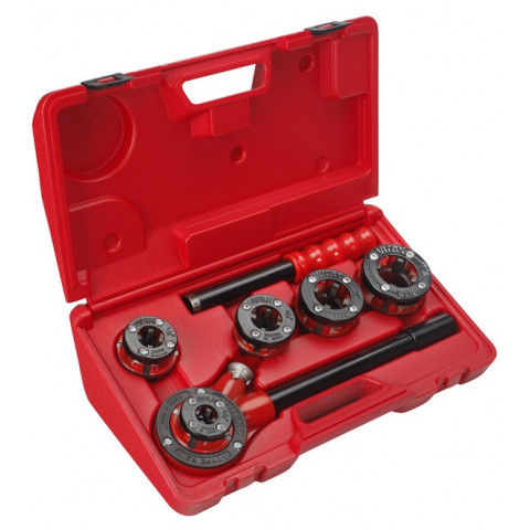 Cage 1 cliquet + bras bspt droite et gauche : 3/8 1/2 3/4 1 1.1/4 en coffret métal