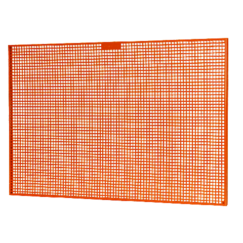 Panneau orange 1800 x 25 x 800 mm à usage intensif 1495tp18