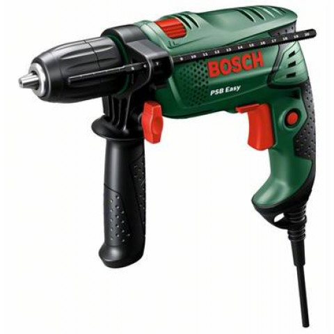 Perceuse à percussion BOSCH PSB Easy - 500W - En coffret - 060312700D