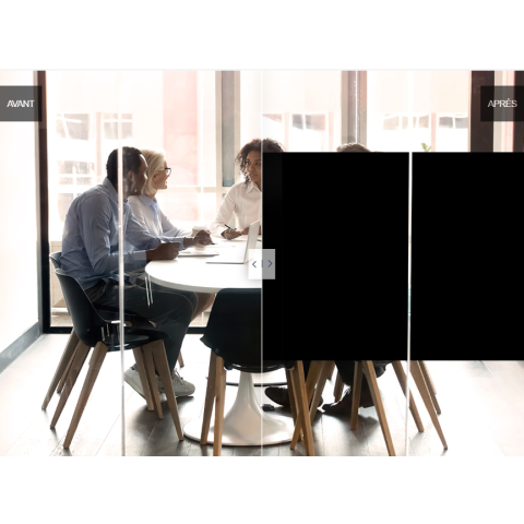 Film Opacifiant Noir Mat – Intimité Totale & Esthétique Élégante - largeur & longueur au choix