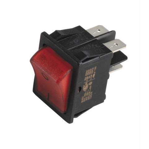 Interrupteur bipolaire lumineux rouge - DIFF pour De Dietrich : 95325090