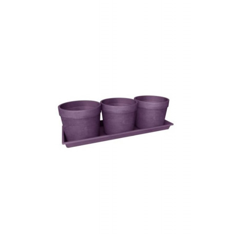 Jardinière belleville dustwood chatelain-aubergine