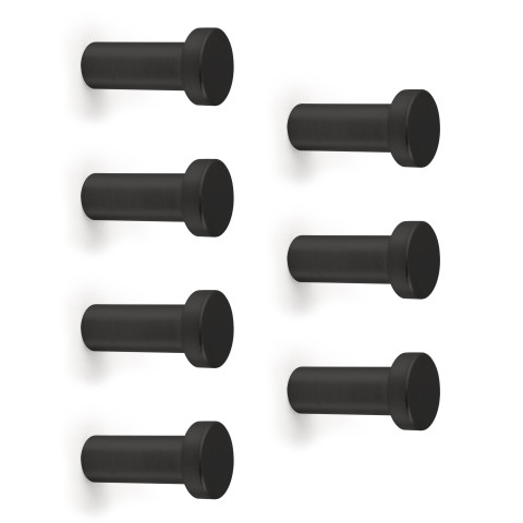 Cintre mural Wellington, 1 lot de 7 unités - Coloris au choix-Noir