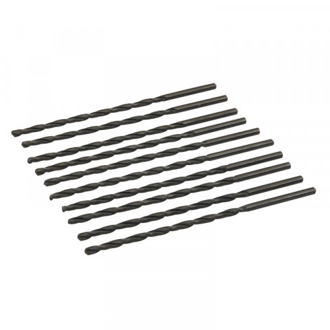 Jeu de 10 mèches longues en acier rapide HSS - 3,5 x 110 mm