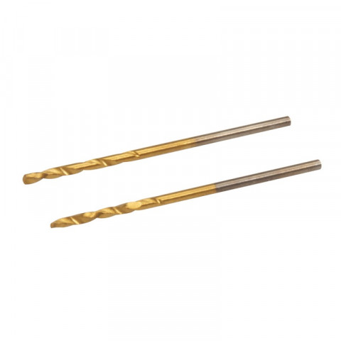 Jeu de 2 mèches en acier rapide titanées - 1,5 mm