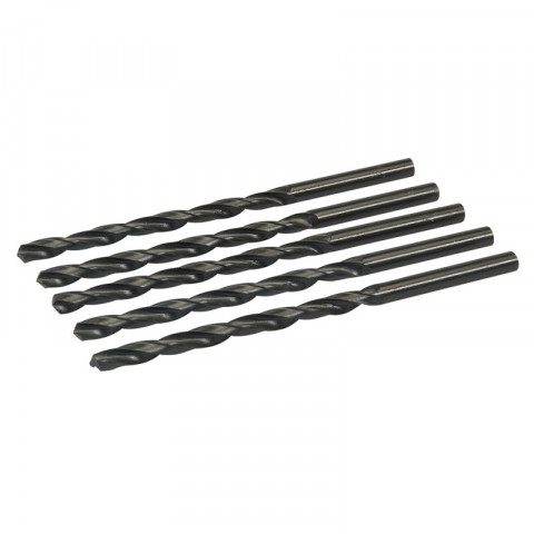 Jeu de 5 mèches longues en acier rapide HSS - 7,5 x 157 mm