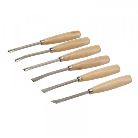 Jeu de 6 ciseaux à bois de ciseleur - 6 pcs