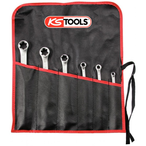 Jeu de 6 clés polygonales torx droite (en trousse)