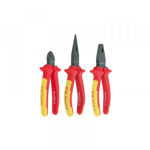 Jeu de pinces isolés ks tools ergotorque - 3 pcs - 117.1110