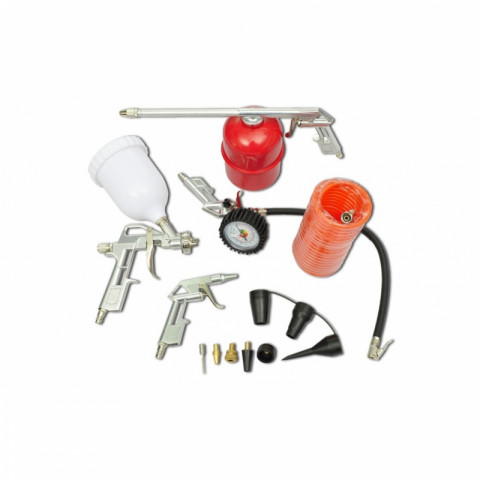 Kit 11 pièces d'outils pneumatiques pour compresseur outils garage atelier bricolage Helloshop26 3402040