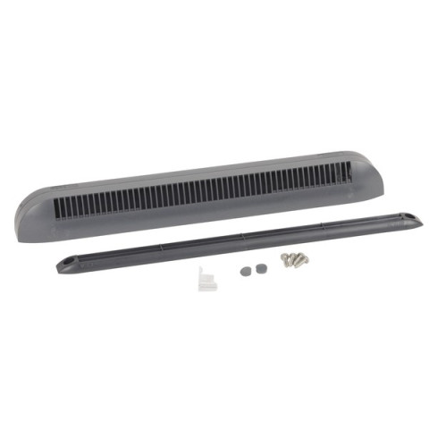 Kit entrée d'air mini éséa 30 et capuchon de façade cea gris foncé avec vis - anjos : 0849gf