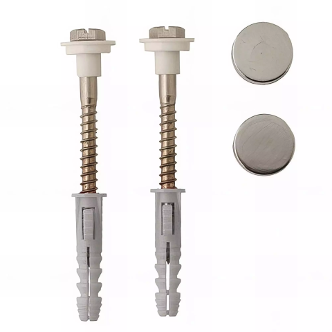 Kit fixation WC/bidet, tête hexagonale fendue - 6 x 70 mm - SCELL-IT - FS60045