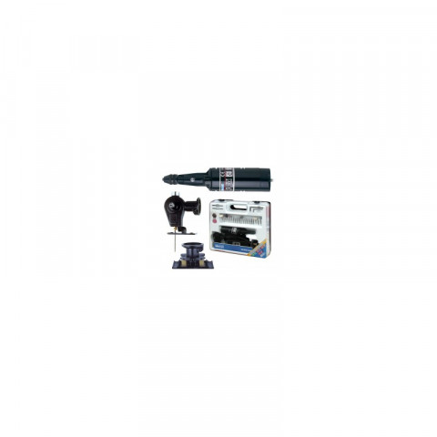 Kit ponceuse vibrante + 3 feuilles abrasives grains 40 / 80 / 120
