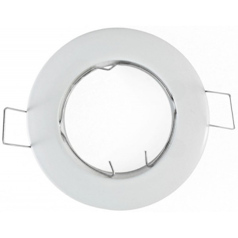 Kit spot led GU10 COB 4 watt (eq. 40 watt) - Support blanc - Couleur eclairage - Blanc neutre, Type Support - Rond fixe 85mm