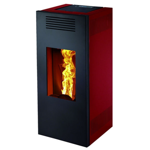 Poele a granulés rubia lpe9 rouge
