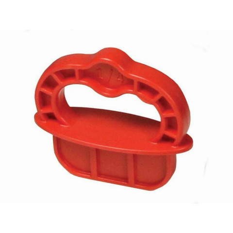 Bague d'espacement kreg deck jig - rouge - 1/4 - 12 pièces - deckspacer-red