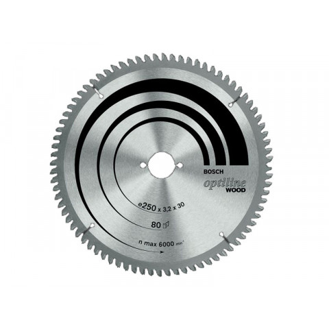 Lame de scie à onglet & radiales Optiline Wood Ø 210 AL 30 mm 48 Dents BOSCH 2608640430