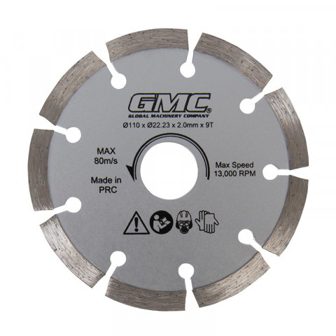Lame de scie diamant - GTS1500 - 110 x 22,23 x 2 mm, 9 dents