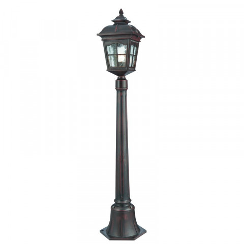 Lampadaire 108 cm pompeii, en aluminium marron et verre