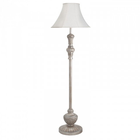 Lampadaire argenté country 1 ampoule 166 cm