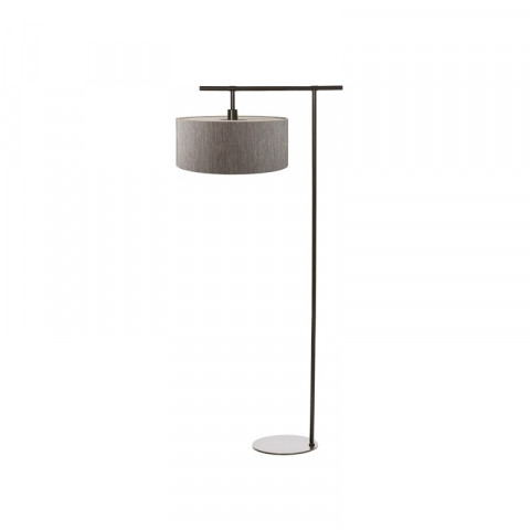 Lampadaire balance, marron, sans abat-jour