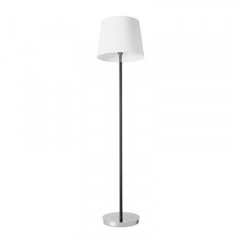 Lampadaire deluxe, chrome, sans abat-jour