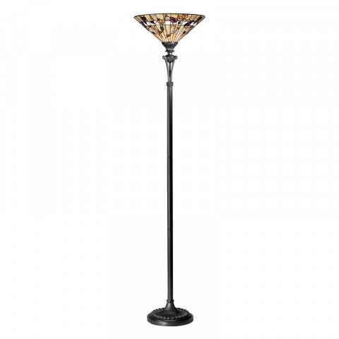 Lampadaire inversé bernwood, verre et résine