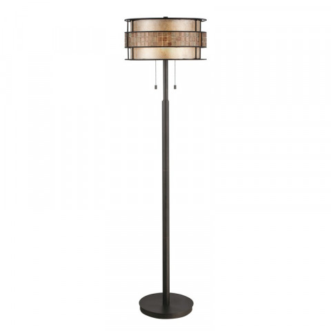 Lampadaire laguna, cuivre, 2 ampoules