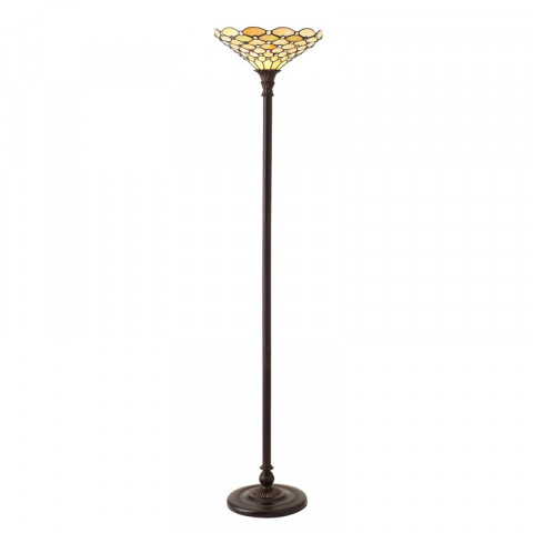 Lampadaire pearl, verre et résine