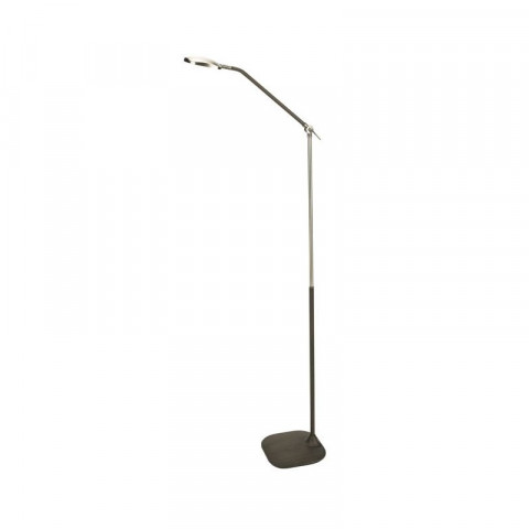 Lampadaire queen, zamak patiné et marron vieilli