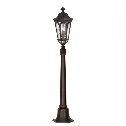 Lampadaire regent court, noyer, 121 cm
