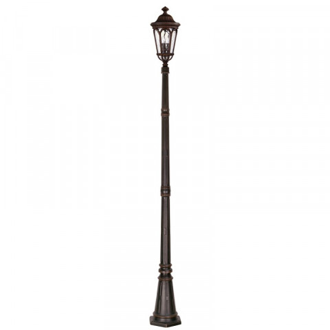 Lampadaire regent court, noyer, 251 cm