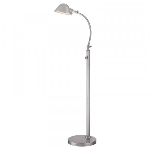 Lampadaire thompson, nickel brossé