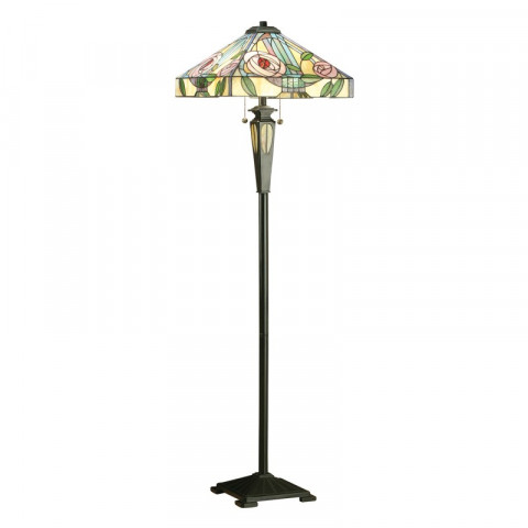 Lampadaire willow, verre et résine